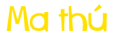 Ma thú 